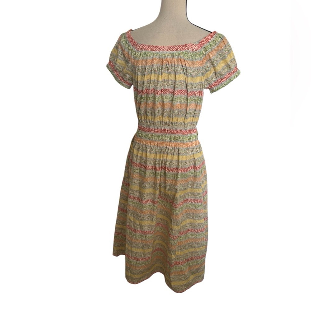 Ann Mashburn Mixed Media Print Midi Cotton Dress - Picture 3 of 11